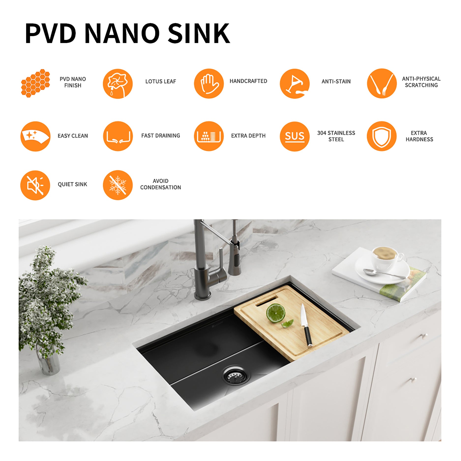 Gunmetal Black Stainless Steel 30 in. 18-Gauge Single Bowl Undermount Workstation Kitchen Sink