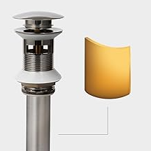 Brass Pop Up Drain- Suitable for ALWEN Brushed Nickel Bathroom Faucet