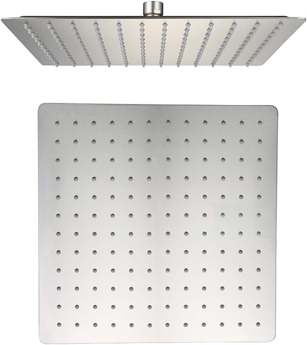 12 Inch Ultra Thin 304 Stainless Steel Rain Shower Head Chrome Polish