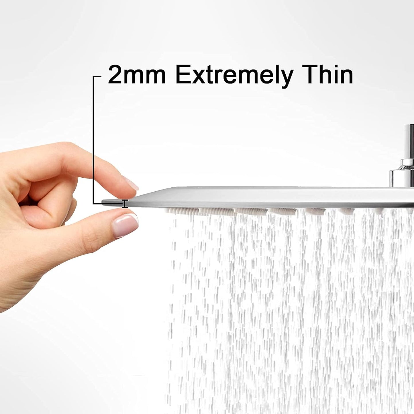 12 Inch Rain Shower Head with 16 Inch Extension Shower Arm