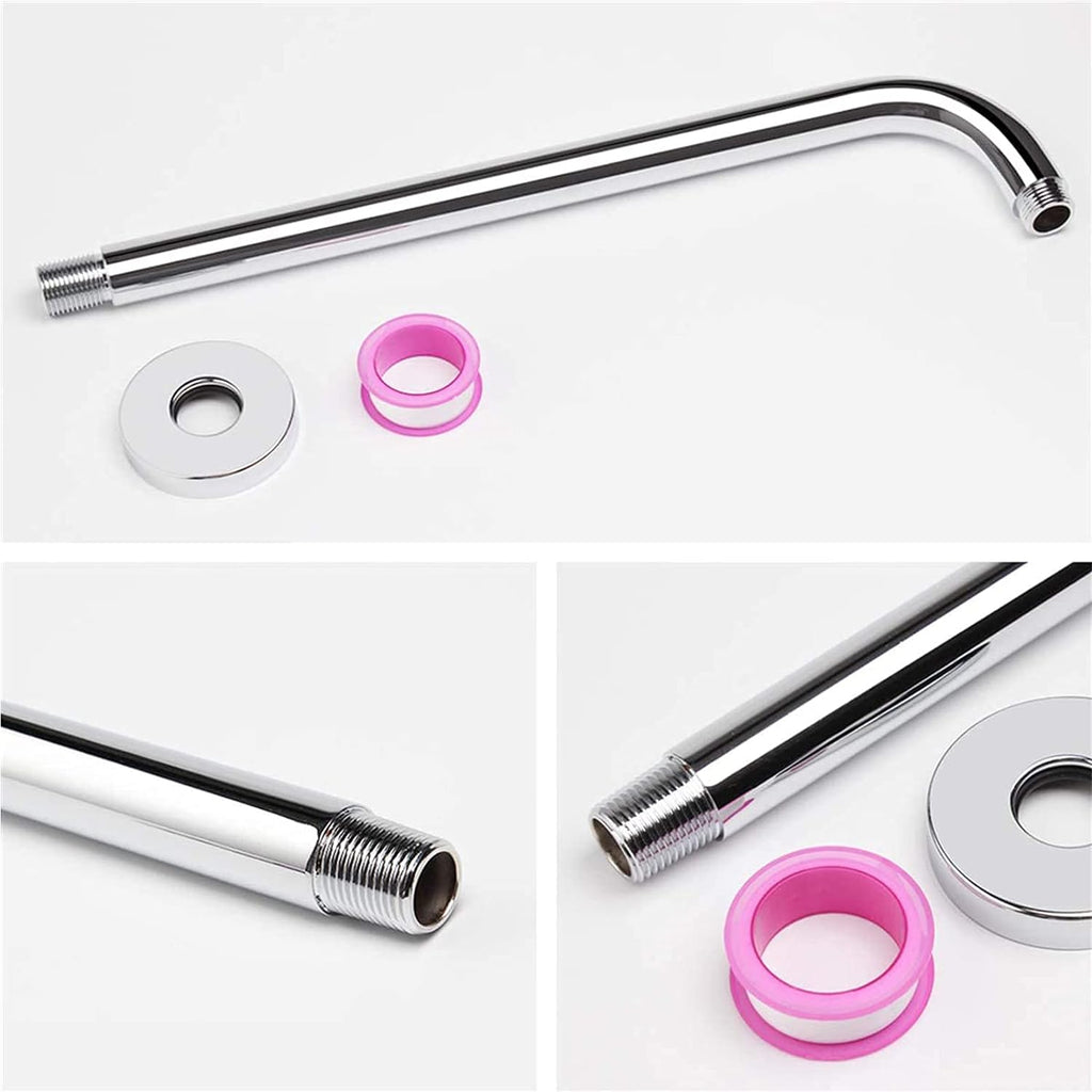 12 Inch Rain Shower Head with 16 Inch Extension Shower Arm