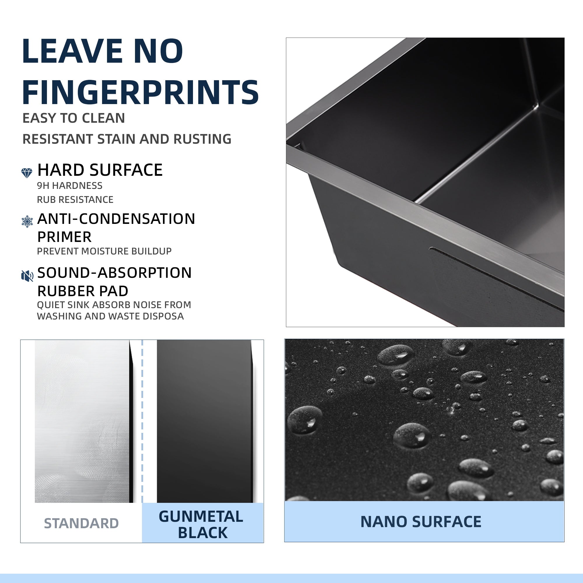 Gunmetal Black Stainless Steel 32 in. 18G Single Bowl Dual Mount Workstation Kitchen Sink with Black Spring Neck Faucet