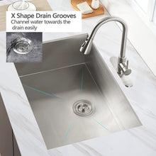 Load image into Gallery viewer, 30&quot; x 19&quot; Single Bowl Stainless Steel Undermount Kitchen Sink (18 Gauge) ｜ALWEN
