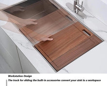 Load image into Gallery viewer, cutting board and strainer Compatible with sinks with a width of 18 inches
