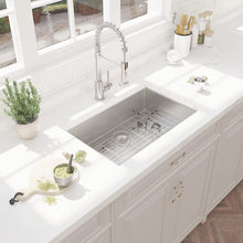 Load image into Gallery viewer, 30&quot; x 19&quot; Single Bowl Stainless Steel Undermount Kitchen Sink (18 Gauge) ｜ALWEN
