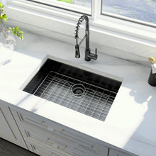 Load image into Gallery viewer, 32&quot; x 19&quot; Gunmetal Black Single Bowl Stainless Steel Undermount Kitchen Sink (16 Gauge) ｜ALWEN
