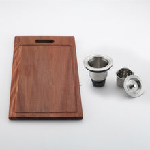Load image into Gallery viewer, cutting board and strainer Compatible with sinks with a width of 18 inches
