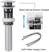 Load image into Gallery viewer, Single Hole Bathroom Faucet - CHROME（Made of Solid Brass）｜ALWEN
