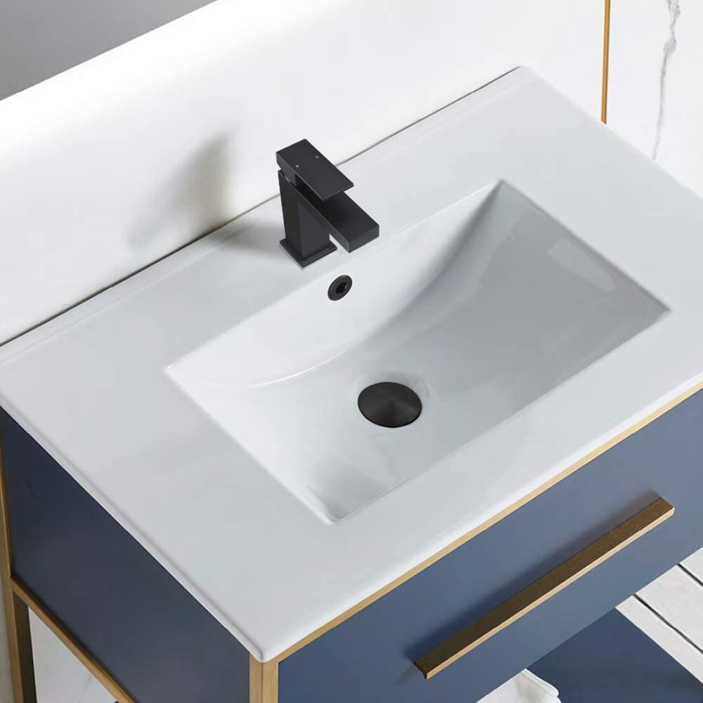 Single Hole Bathroom Faucet - MATTE BLACK（Made of Solid Brass）｜ALWEN
