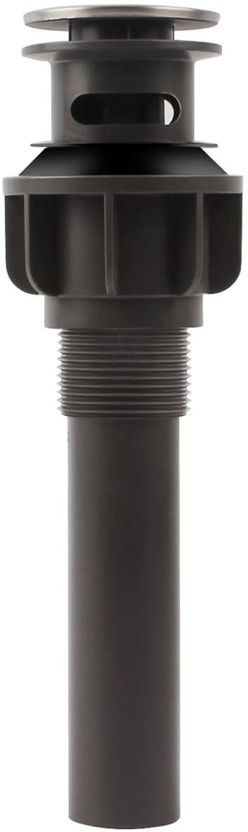 ABS Bathroom Sink Pop Up Drain with Overflow- Brushed Nickel