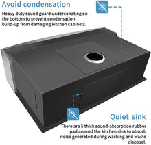 Load image into Gallery viewer, 30&quot; X 21&quot; Single Bowl Stainless Steel Farmhouse Kitchen Sink (18 Gauge) ｜ALWEN
