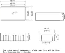 Load image into Gallery viewer, 30“ x 20” x 10“ White Ceramic Kitchen Sink ｜ALWEN
