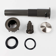 Load image into Gallery viewer, ABS Bathroom Sink Pop Up Drain with Overflow- Brushed Nickel
