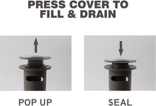 Load image into Gallery viewer, ABS Bathroom Sink Pop Up Drain with Overflow- Brushed Nickel
