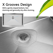 Load image into Gallery viewer, 30&quot; X 21&quot; Single Bowl Stainless Steel Farmhouse Kitchen Sink (18 Gauge) ｜ALWEN

