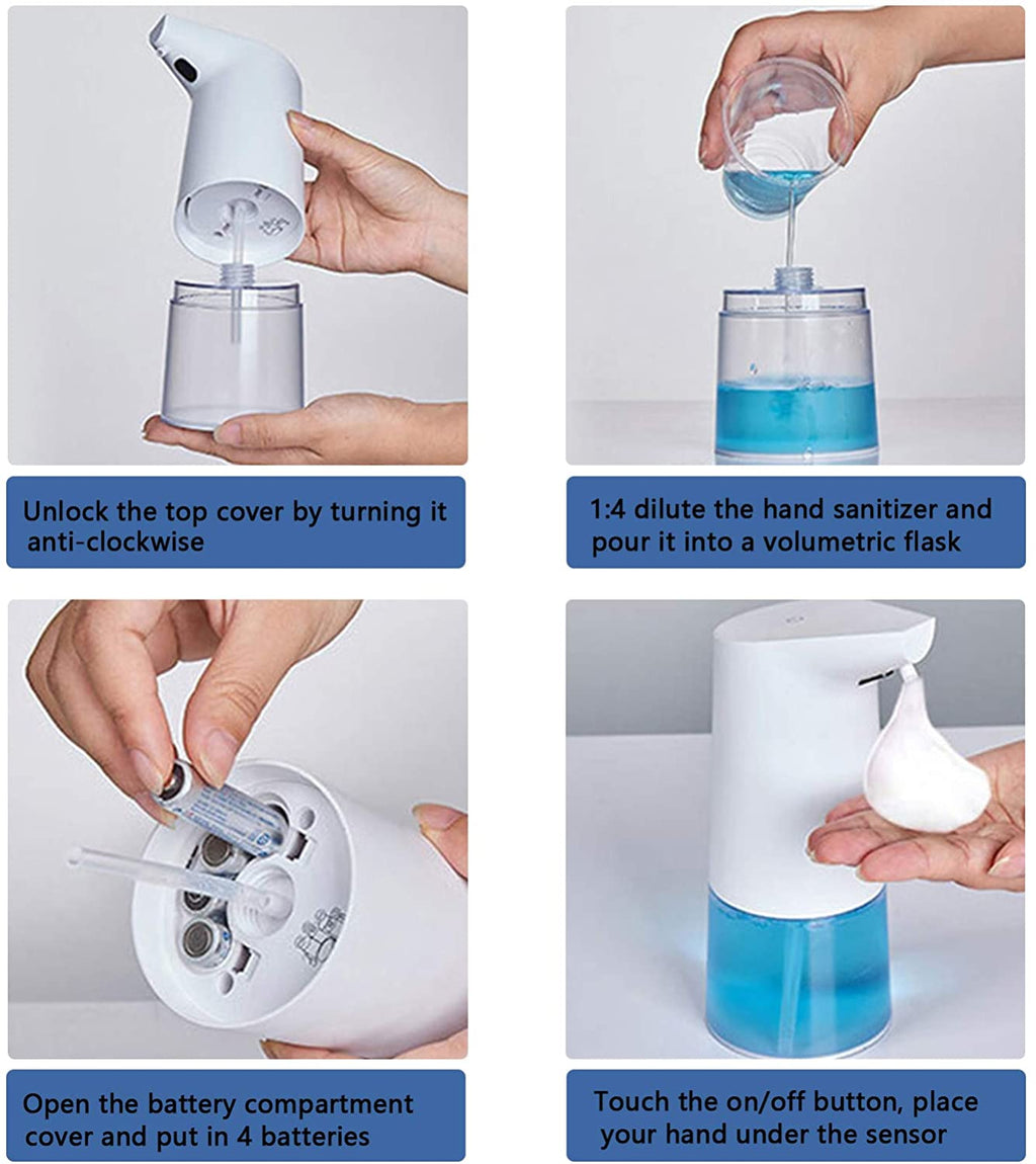 Touchless Automatic Infrared Sensor Soap Dispenser 320ML/ 10.8OZ