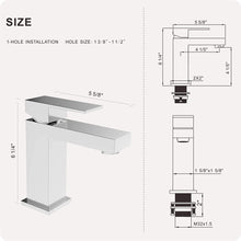 Load image into Gallery viewer, Single Hole Bathroom Faucet - CHROME（Made of Solid Brass）｜ALWEN
