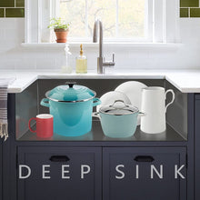 Load image into Gallery viewer, 30&quot; X 22&quot; Gunmetal Black Single Bowl Stainless Steel Workstation Farmhouse Kitchen Sink (16 Gauge)
