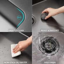 Load image into Gallery viewer, 30&quot; X 22&quot; Gunmetal Black Single Bowl Stainless Steel Workstation Farmhouse Kitchen Sink (16 Gauge)
