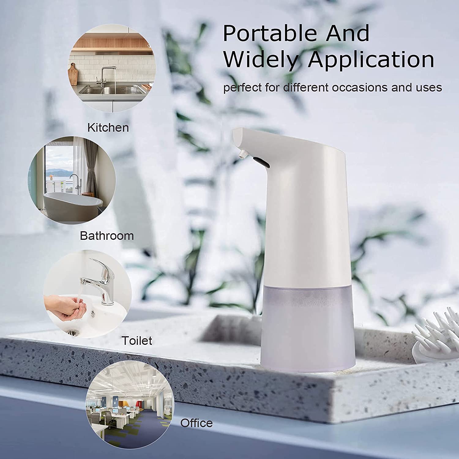 Touchless Automatic Infrared Sensor Soap Dispenser 320ML/ 10.8OZ