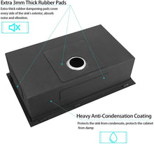 Load image into Gallery viewer, 32X18  inch Undermount Workstation Ledge Kitchen Sink Single Bowl Stainless Steel 16 Gauge TIght Radius Sink
