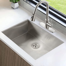 Load image into Gallery viewer, 30&quot; x 19&quot; Single Bowl Stainless Steel Undermount Kitchen Sink (18 Gauge) ｜ALWEN
